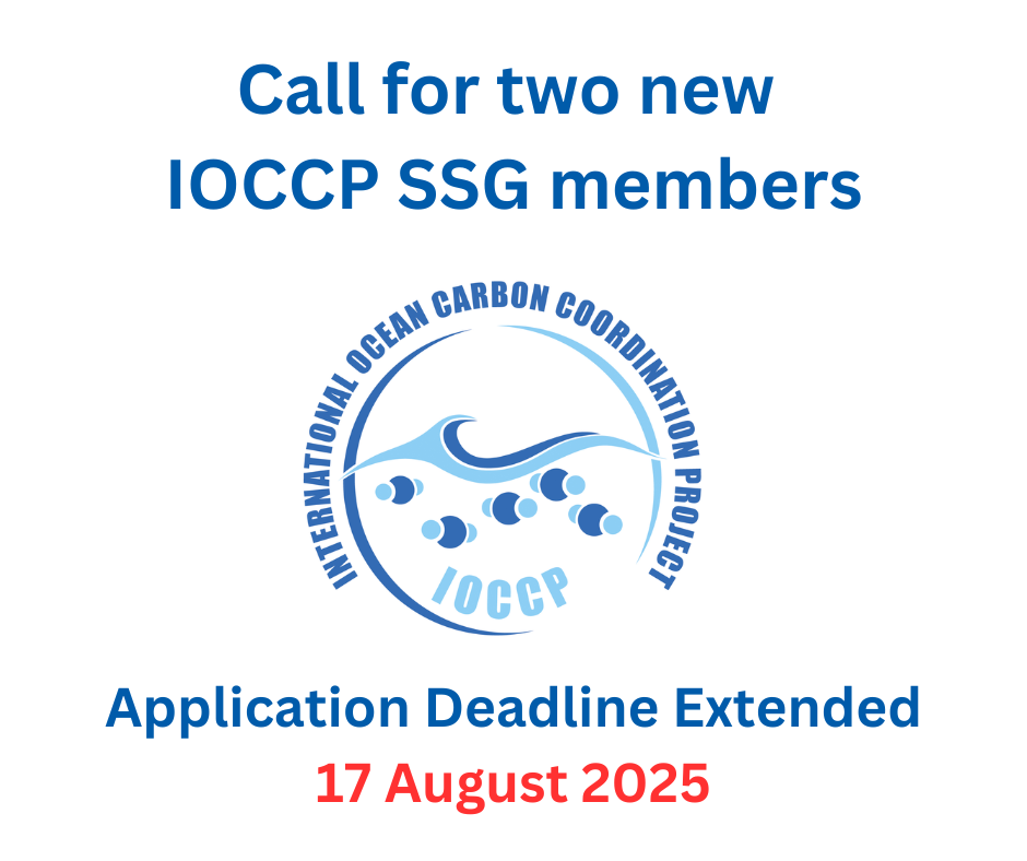  Call for two new members of the IOCCP Scientific Steering Group